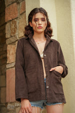 Load image into Gallery viewer, Mocha Brown Corduroy Jacket
