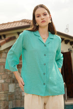 Load image into Gallery viewer, Blue Tide Relaxed Shirt - MODERN BLUE
