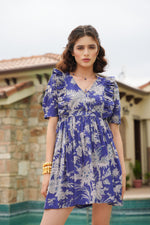 Load image into Gallery viewer, KHUSHBOO dress - MODERN BLUE
