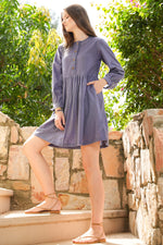 Load image into Gallery viewer, Kimberly Casual Dress - MODERN BLUE
