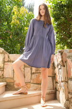 Load image into Gallery viewer, Kimberly Casual Dress - MODERN BLUE
