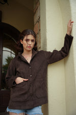 Load image into Gallery viewer, Mocha Brown Corduroy Jacket - MODERN BLUE
