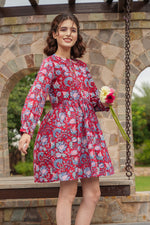 Load image into Gallery viewer, Scarlett Blossom Dress - MODERN BLUE
