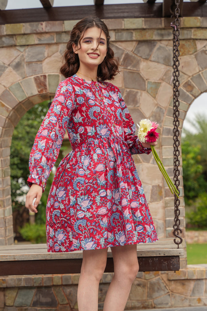 Scarlett Blossom Dress - MODERN BLUE